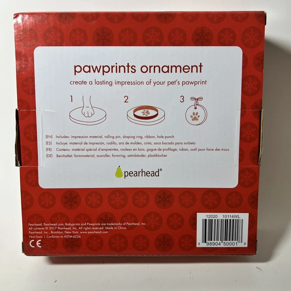 Dog Paw Prints Holiday Ornament Kit  5